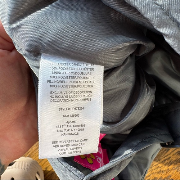 Pink Platinum Kids Gray Snow Bib Overalls 24M - Picture 9 of 9